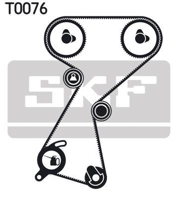 Kit de distribution (Kit courroie de distribution) SKF ref. VKMA 06112