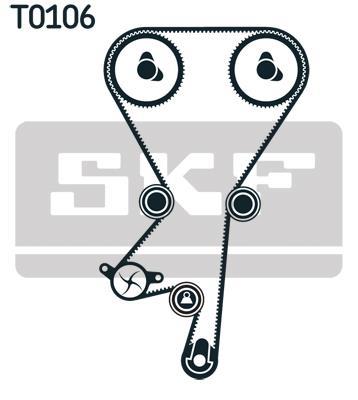 Kit de distribution (Kit courroie de distribution) SKF ref. VKMA 05220