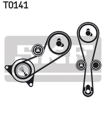 Kit de distribution (Kit courroie de distribution) SKF ref. VKMA 07302