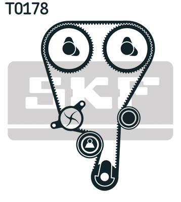 Kit de distribution (Kit courroie de distribution) SKF VKMA 06800