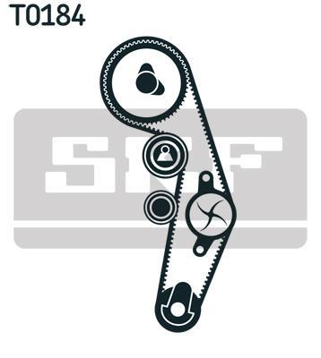 Pompe à eau + kit de courroie de distribution (Kit courroie de distribution) SKF ref. VKMC 01250-3