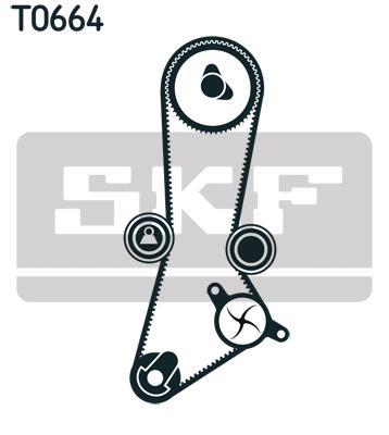 Pompe à eau + kit de courroie de distribution (Kit courroie de distribution) SKF ref. VKMC 95660-3