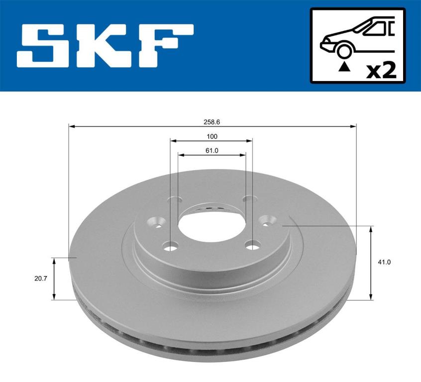 Discos de freno SKF ref. VKBD 80011 V2