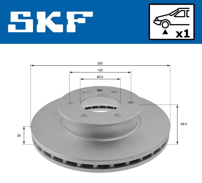 Disques de frein SKF ref. VKBD 80016 V1