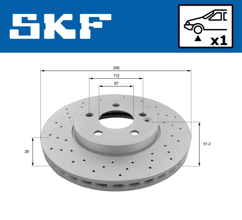 Disques de frein SKF VKBD 80028 V1