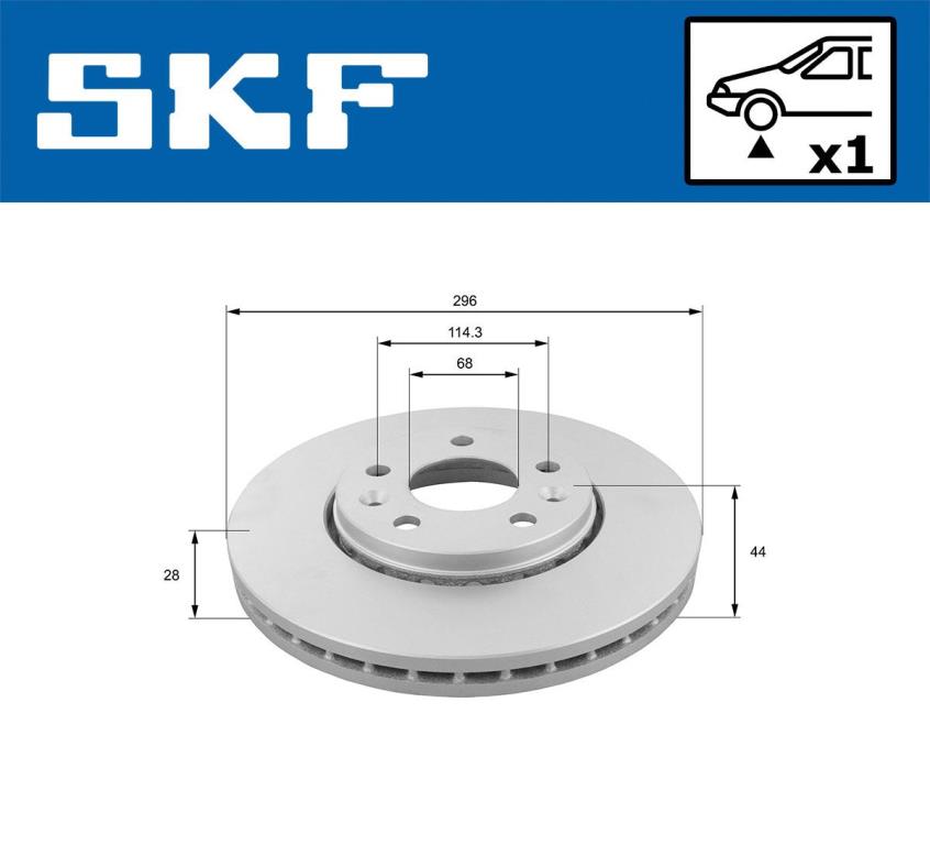 Disques de frein SKF ref. VKBD 80030 V1