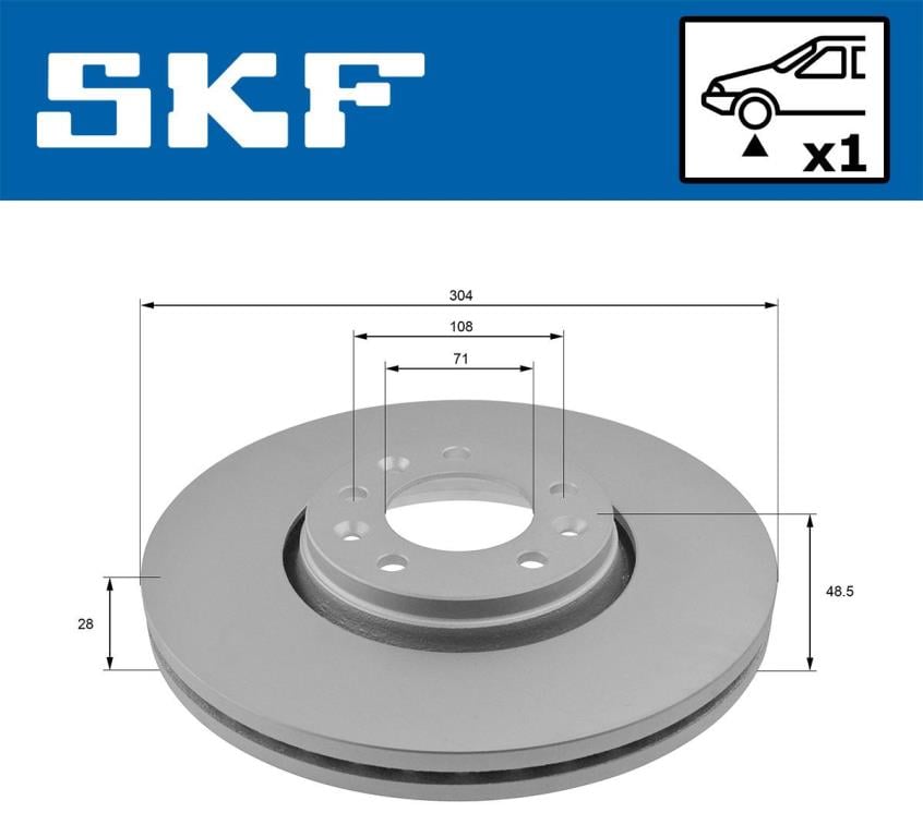 Disques de frein SKF ref. VKBD 80037 V1