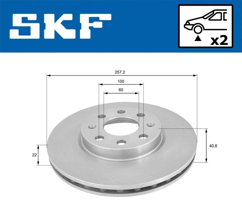 Discos de freno SKF ref. VKBD 80038 V2
