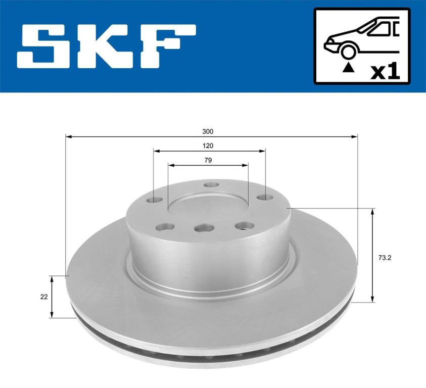 Disques de frein SKF VKBD 80060 V1