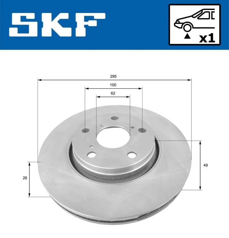 Disques de frein SKF VKBD 80078 V1