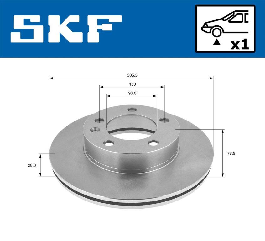 Disques de frein SKF VKBD 80109 V1