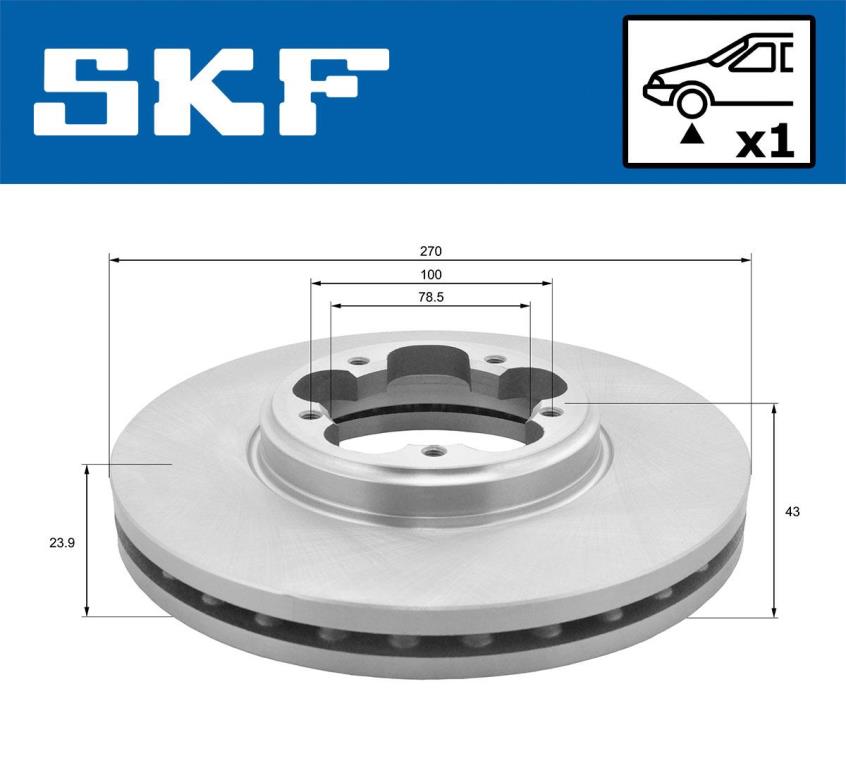 Disques de frein SKF ref. VKBD 80123 V1