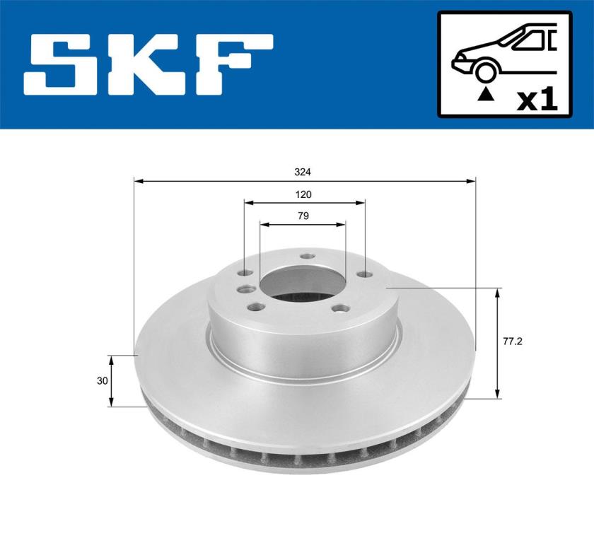 Disques de frein SKF ref. VKBD 80138 V1