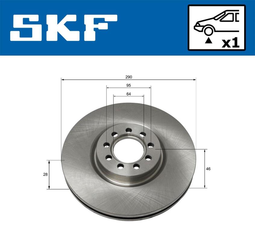 Disques de frein SKF VKBD 80159 V1