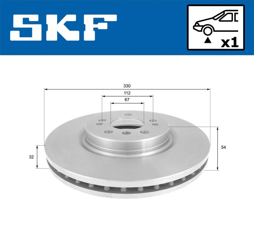 Disques de frein SKF ref. VKBD 80172 V1