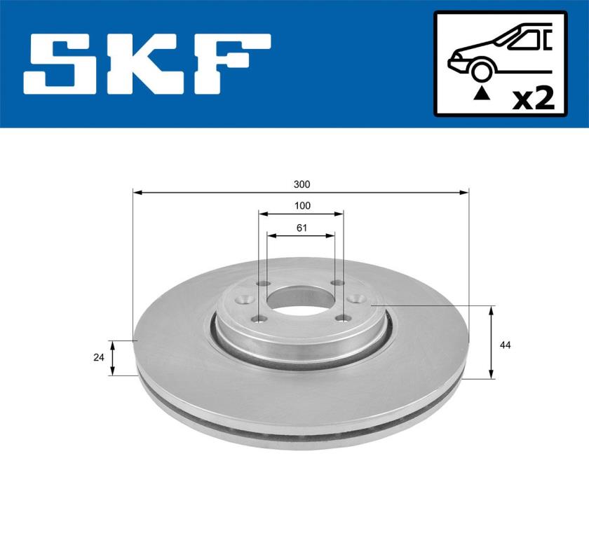 Disques de frein SKF VKBD 80173 V2