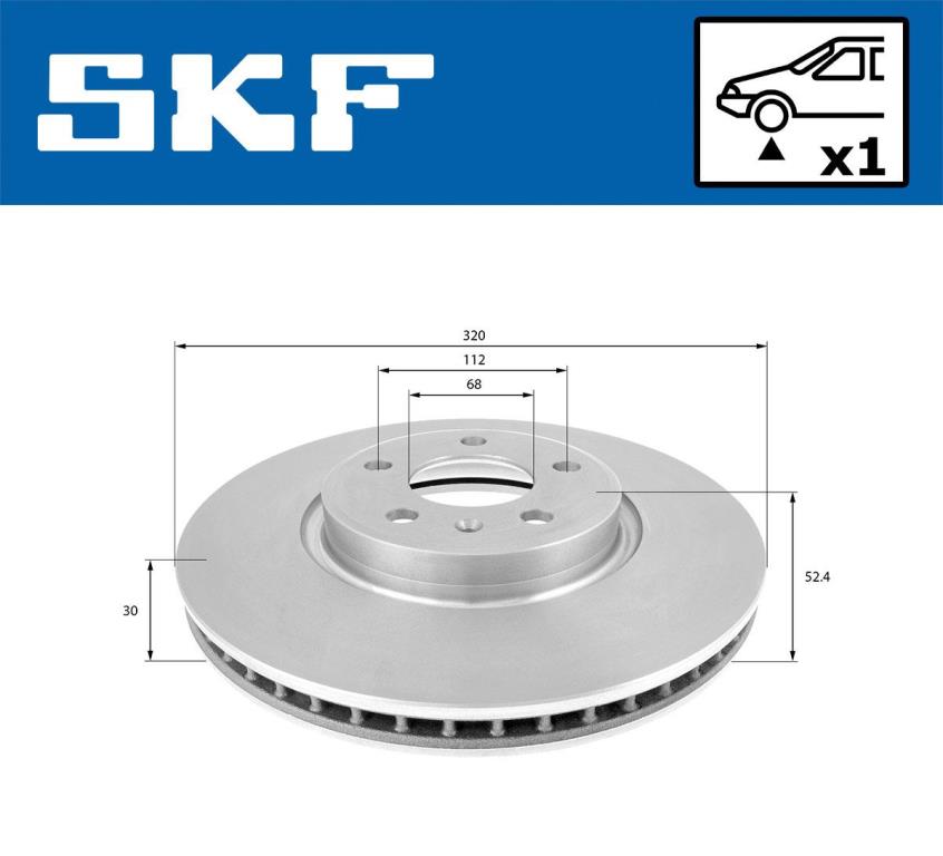 Disques de frein SKF ref. VKBD 80178 V1