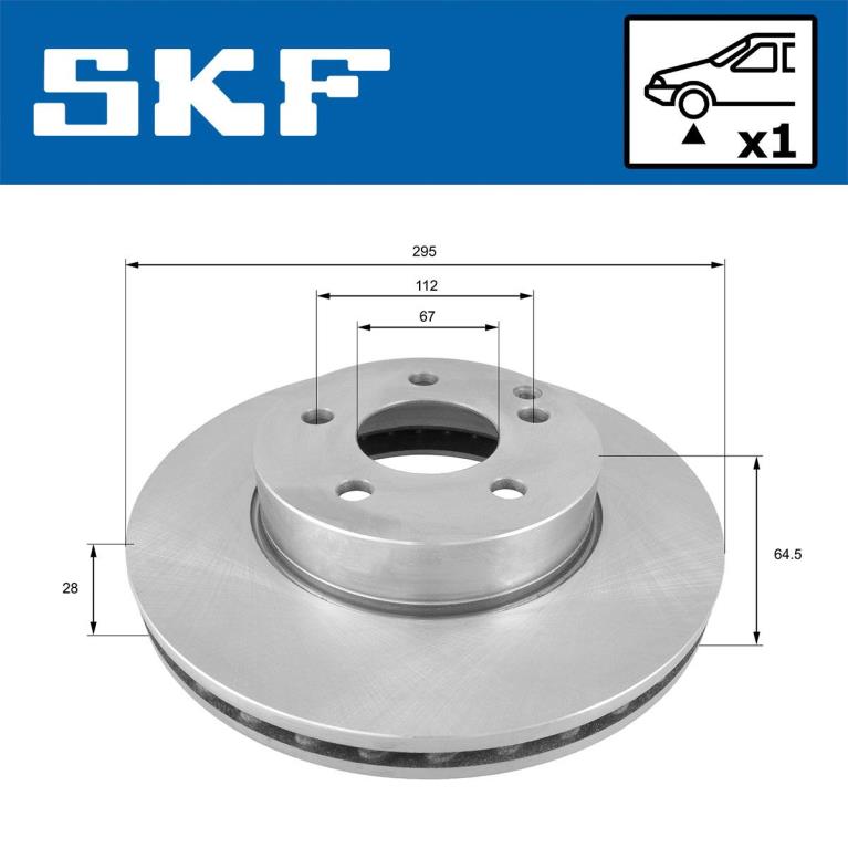 Disques de frein SKF ref. VKBD 80181 V1