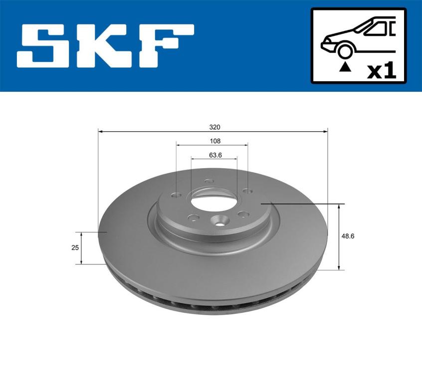 Disques de frein SKF VKBD 80213 V1