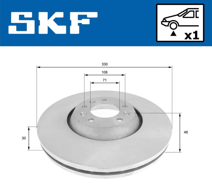 Disques de frein SKF ref. VKBD 80216 V1