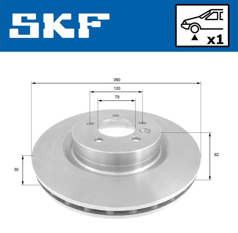Disques de frein SKF ref. VKBD 80219 V1