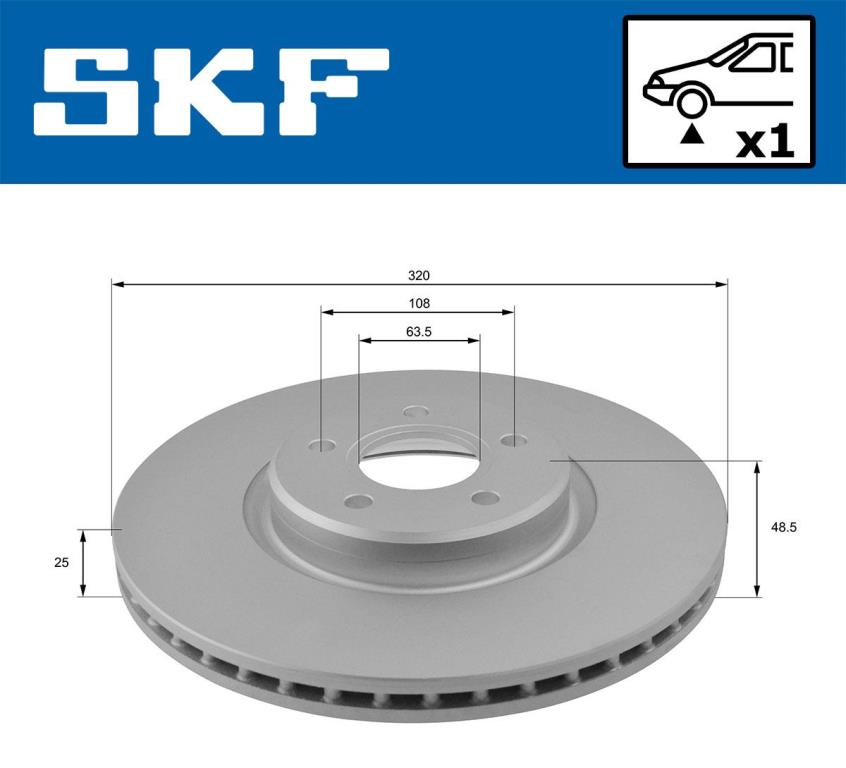 Discos de freno SKF ref. VKBD 80223 V1