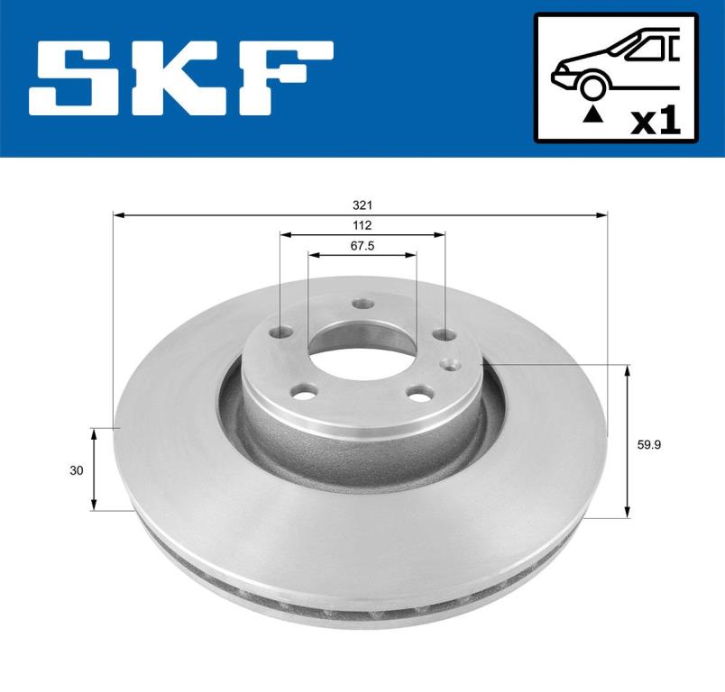 Disques de frein SKF ref. VKBD 80226 V1