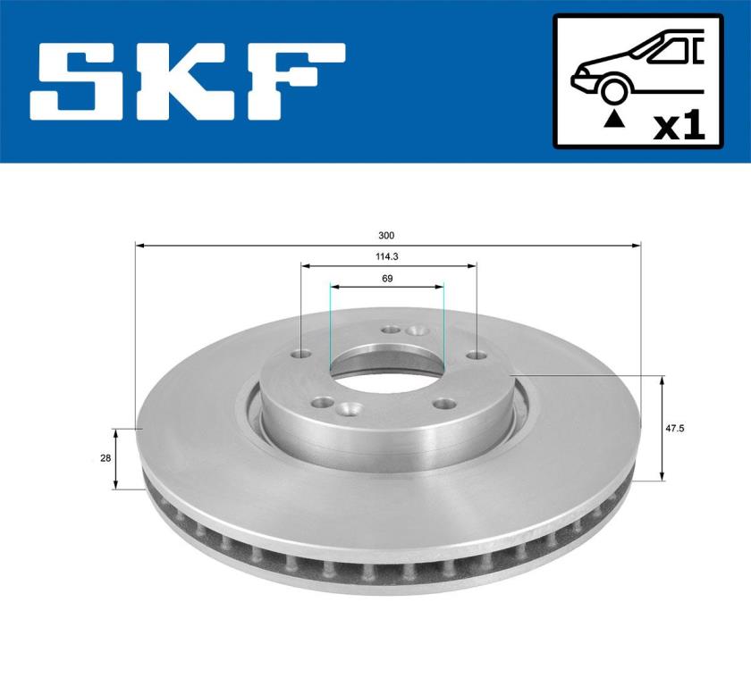 Disques de frein SKF VKBD 80236 V1