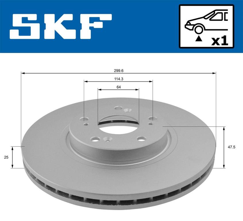 Disques de frein SKF ref. VKBD 80267 V1