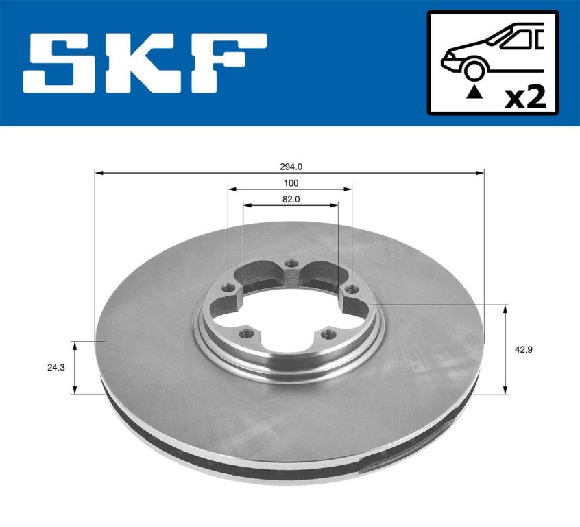 Discos de travão SKF ref. VKBD 80279 V2
