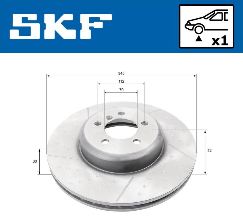 Discos de travão SKF VKBD 80282 V1