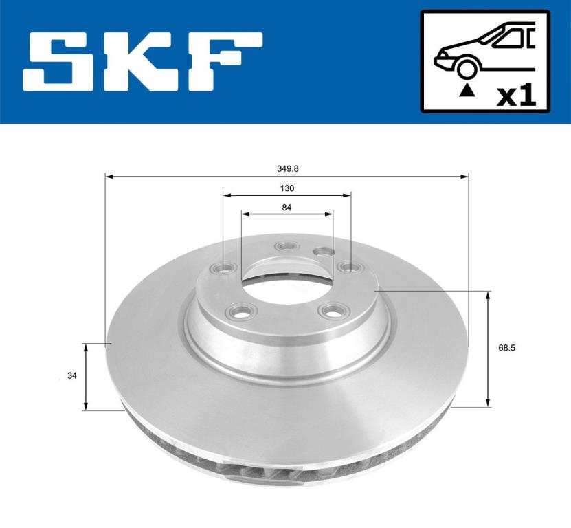 Disques de frein SKF VKBD 80284 V1