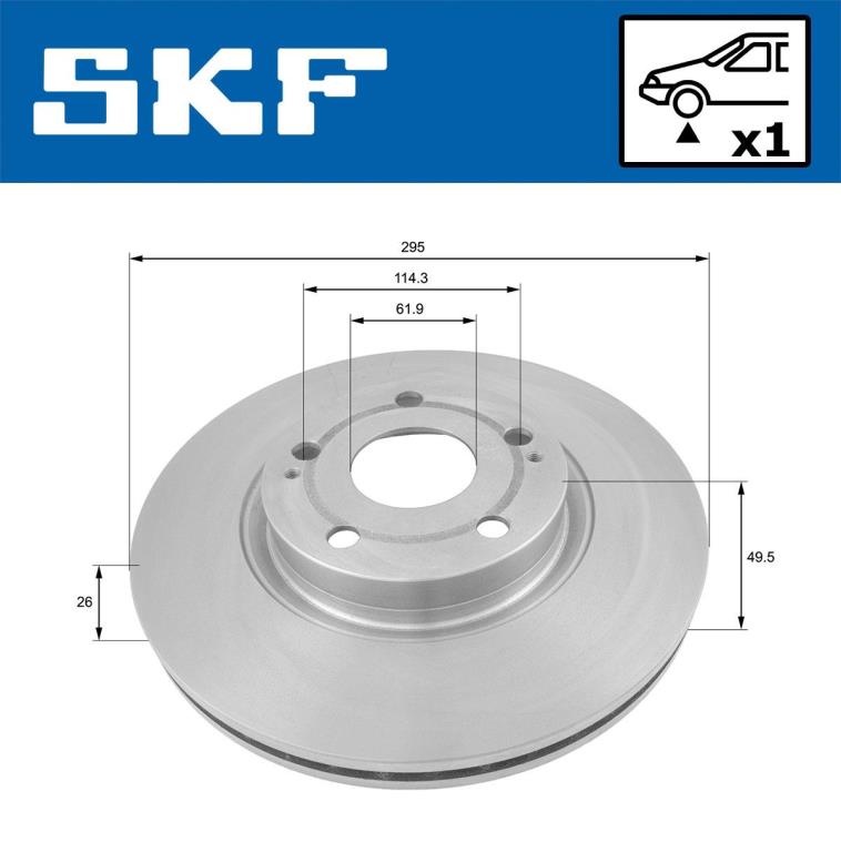 Discos de travão SKF ref. VKBD 80299 V1