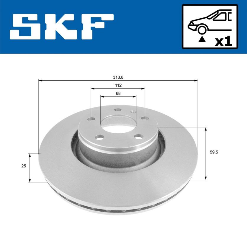 Disques de frein SKF ref. VKBD 80305 V1