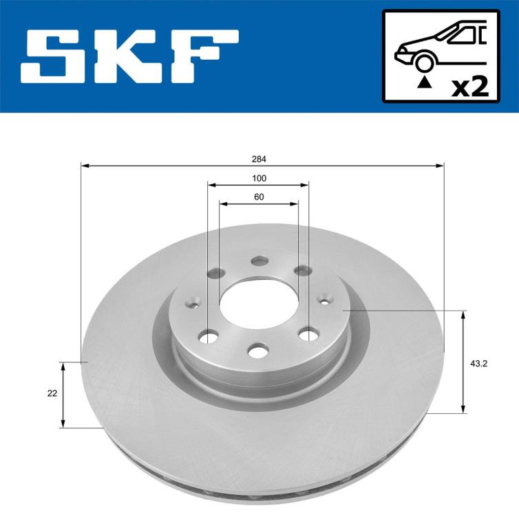 Discos de travão SKF ref. VKBD 80311 V2