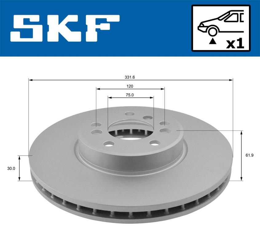 Disques de frein SKF ref. VKBD 80328 V1