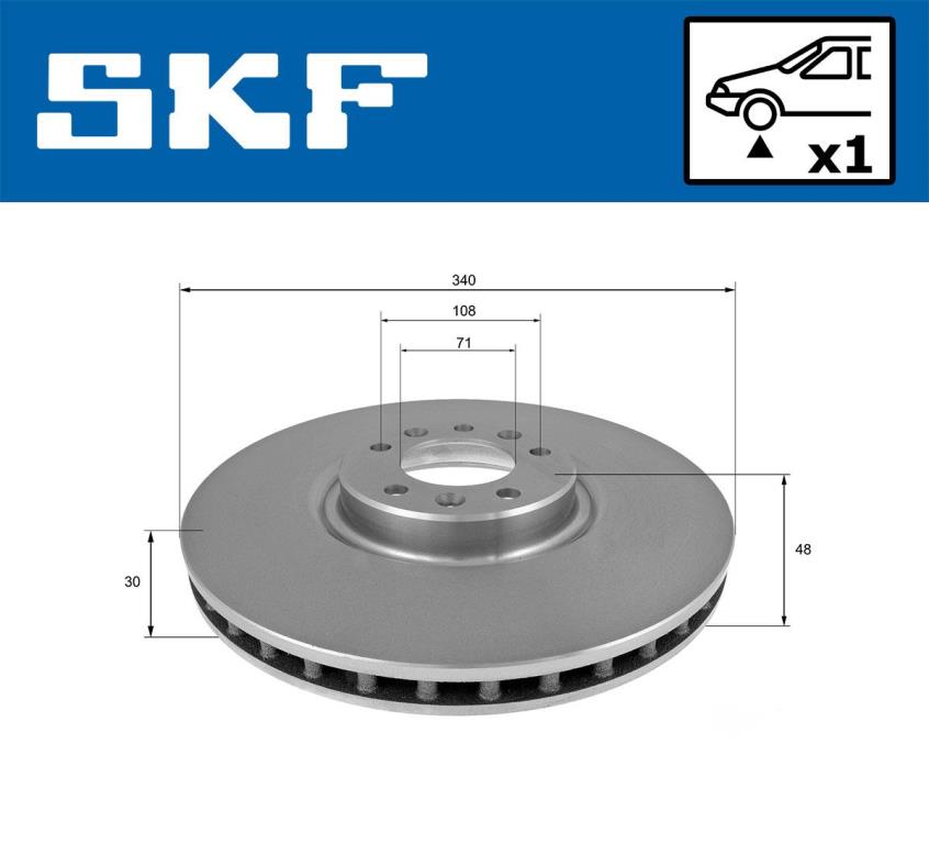 Disques de frein SKF ref. VKBD 80335 V1