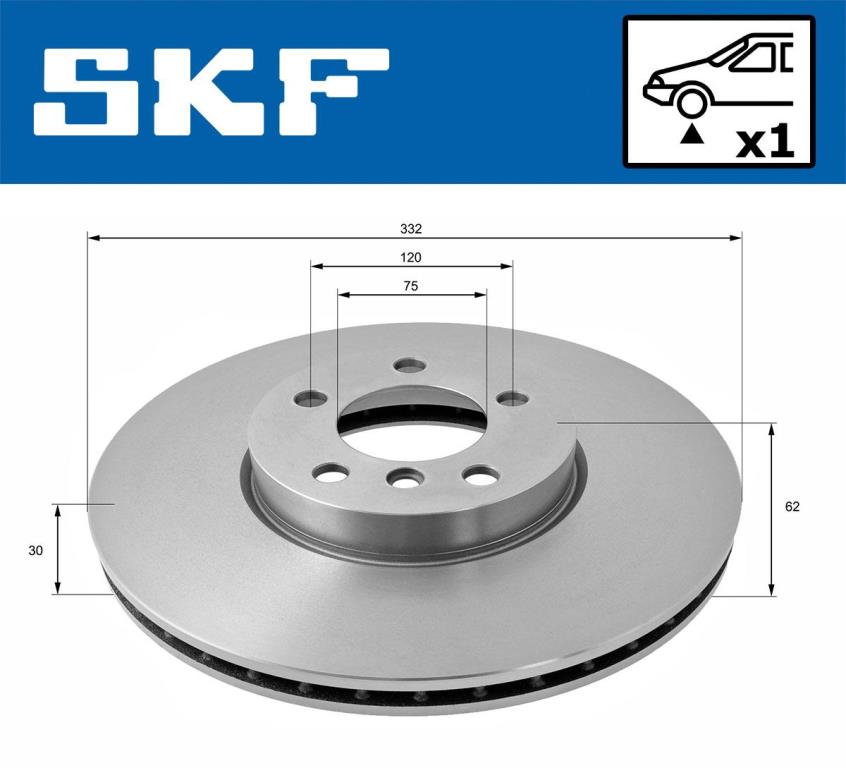 Disques de frein SKF VKBD 80339 V1