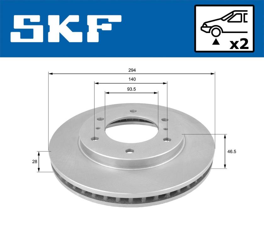 Disques de frein SKF ref. VKBD 80340 V2