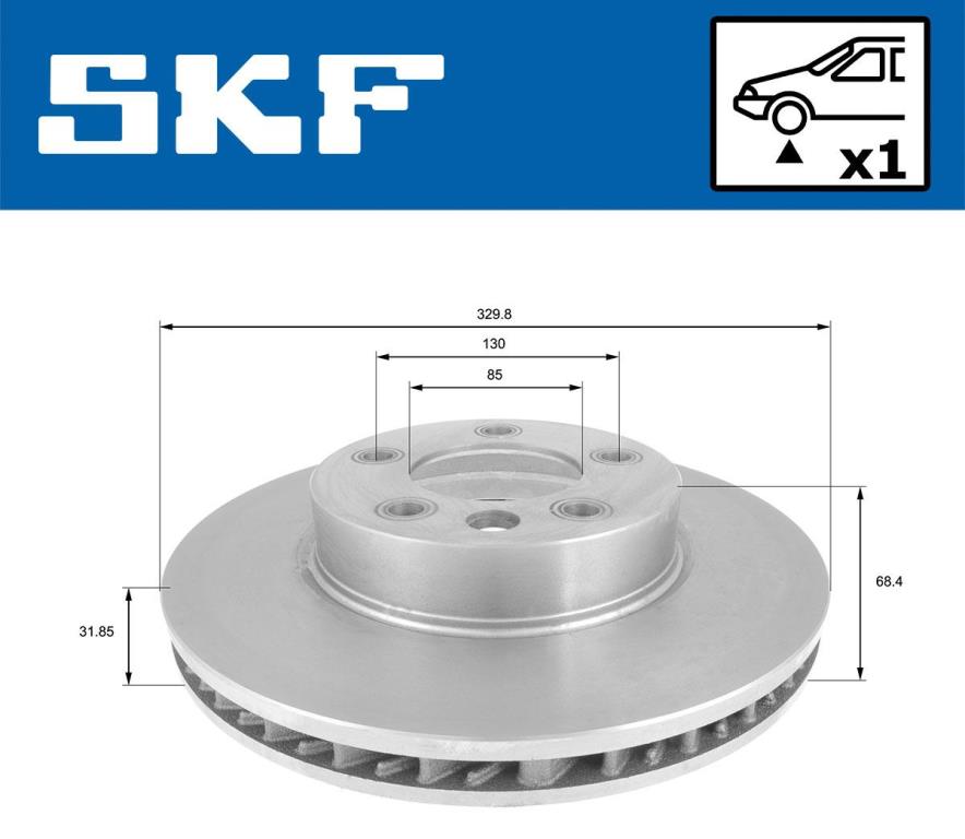 Disques de frein SKF VKBD 80344 V1