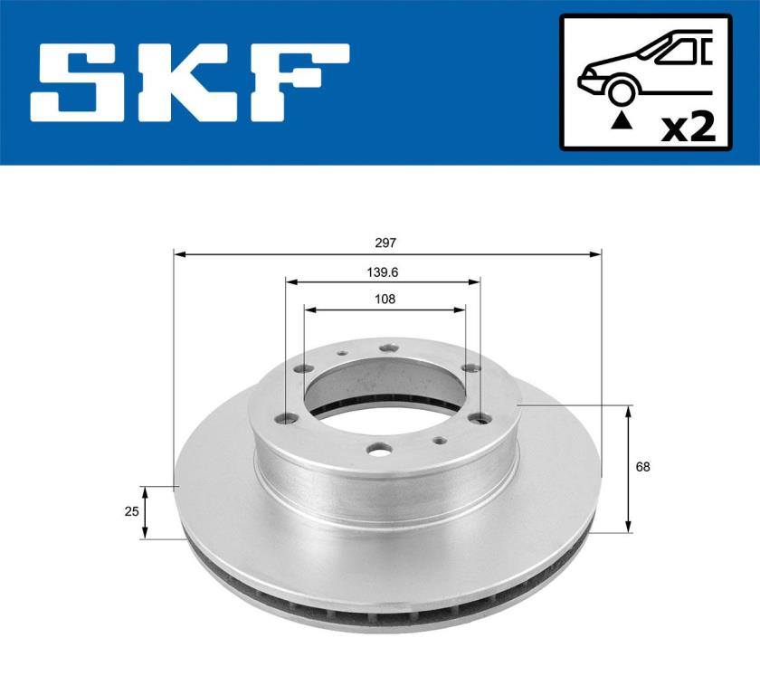 Discos de travão SKF ref. VKBD 80346 V2
