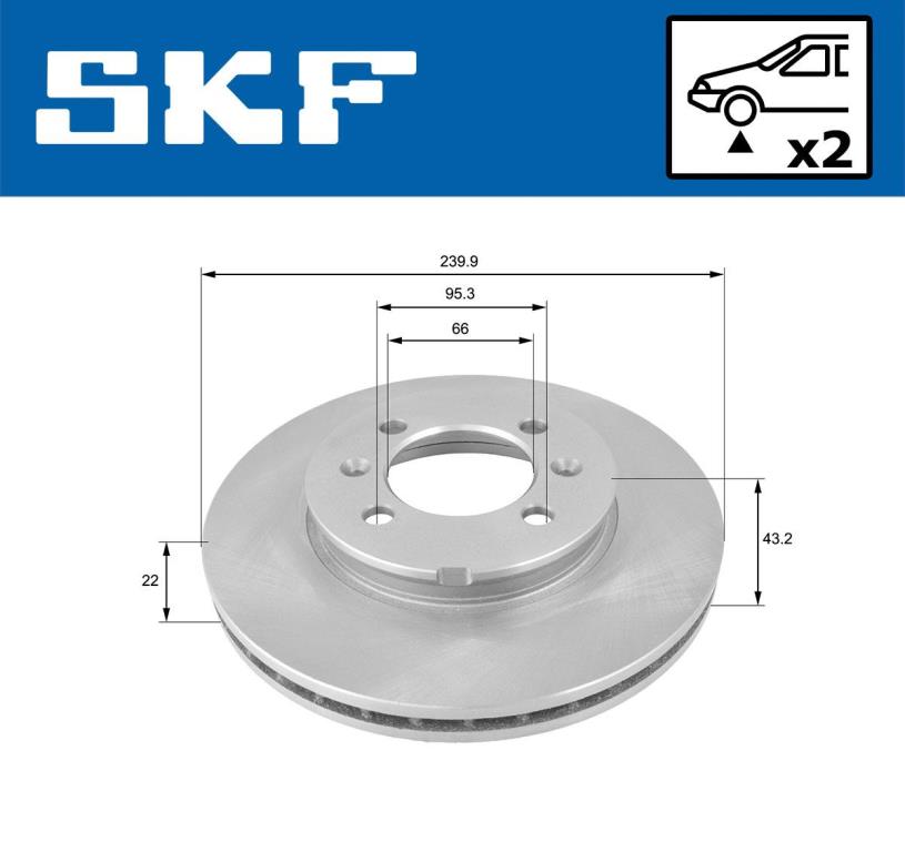 Disques de frein SKF ref. VKBD 80356 V2