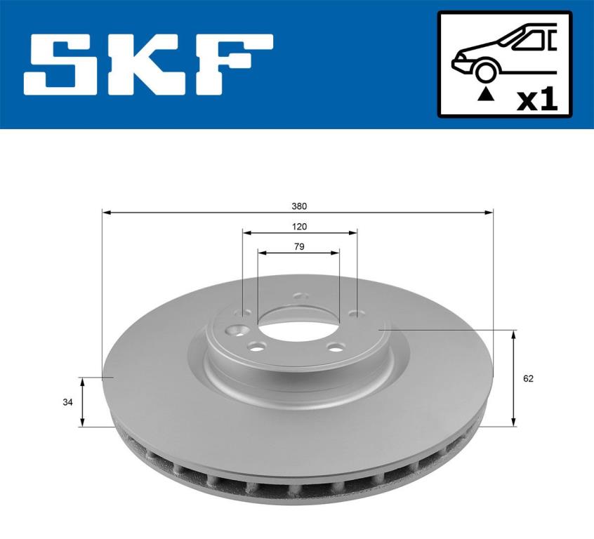 Discos de travão SKF ref. VKBD 80369 V1