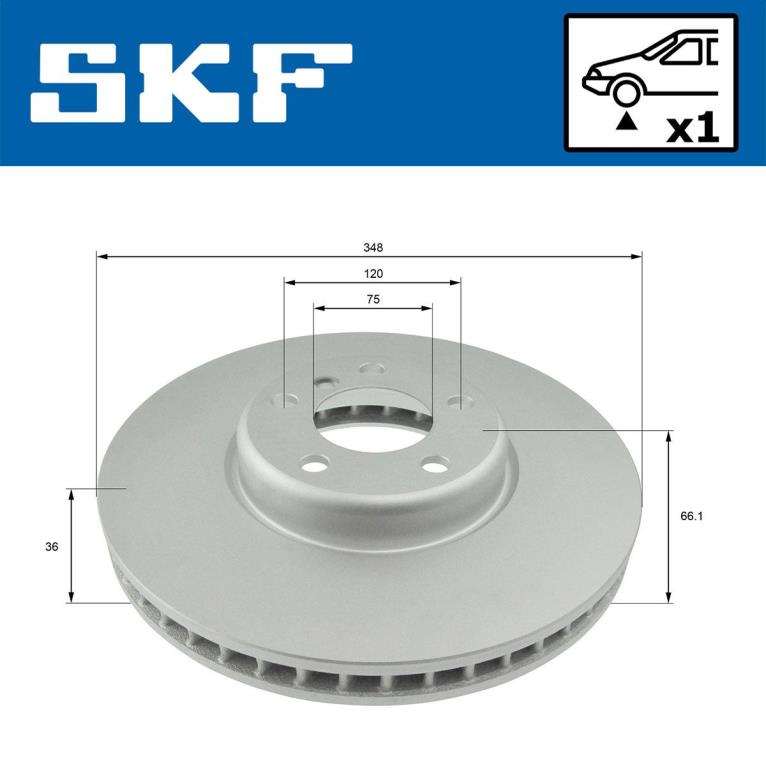 Discos de freno SKF ref. VKBD 80385 V1