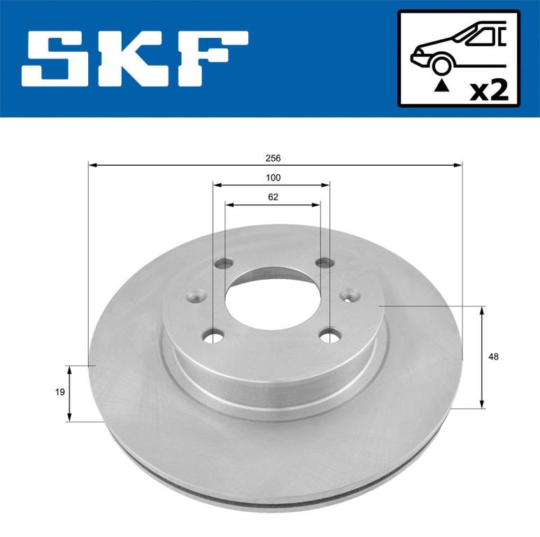 Disques de frein SKF VKBD 80390 V2
