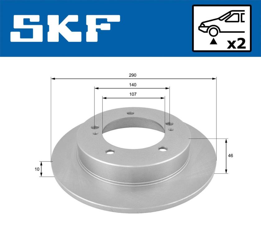 Discos de freno SKF ref. VKBD 80399 S2