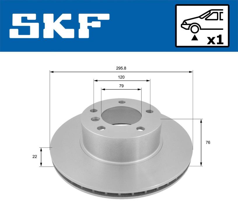 Disques de frein SKF ref. VKBD 80410 V1