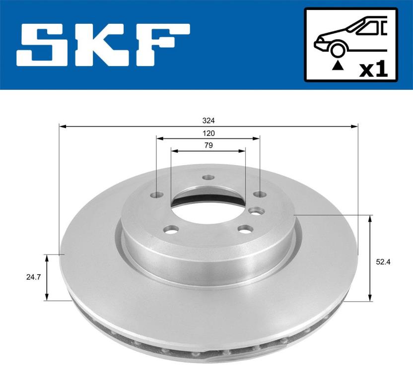 Disques de frein SKF VKBD 80422 V1