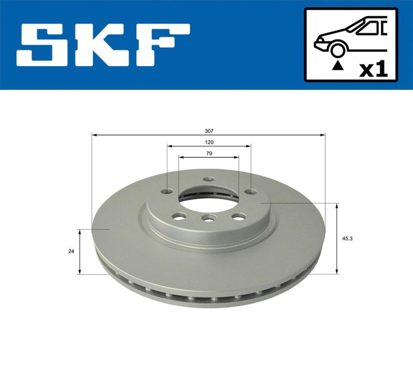 Disques de frein SKF ref. VKBD 80459 V1