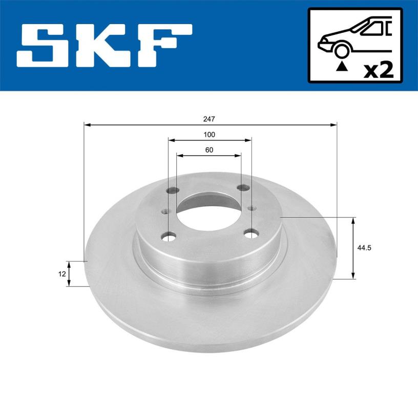 Discos de freno SKF ref. VKBD 80471 S2